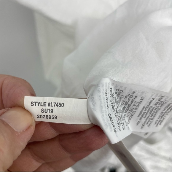 J. Crew | Ruffle Deep V-Neck Beach Linen Blend Dress Style #L7450 Sz M - Picture 10 of 15